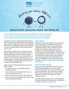 Mental Health Awareness Month (MHAM) Partner Toolkit Cover
